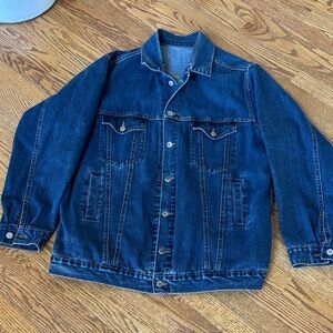 Men's Dark Blue Denim Jacket - Levi’s Classic Trucker Style